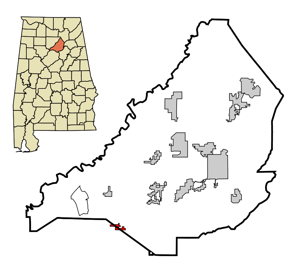 Locator map of County Line