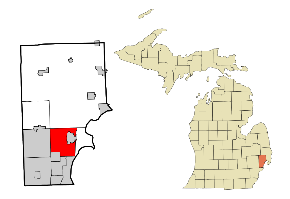 Map of Clinton