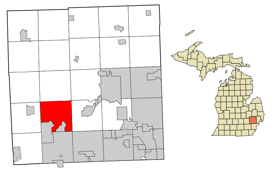 Locator map of Commerce