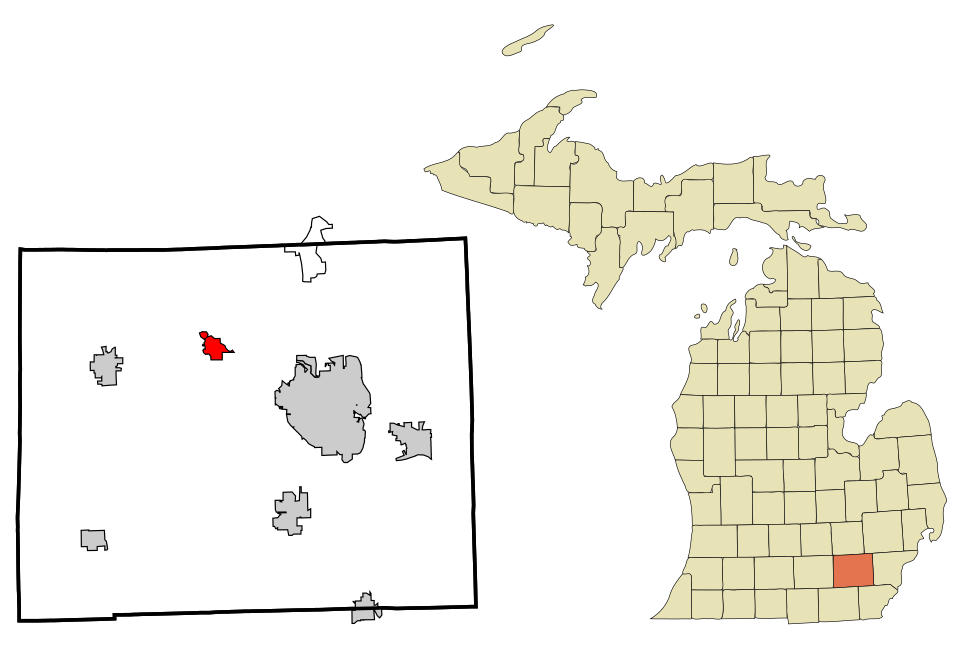 Locator map of Dexter