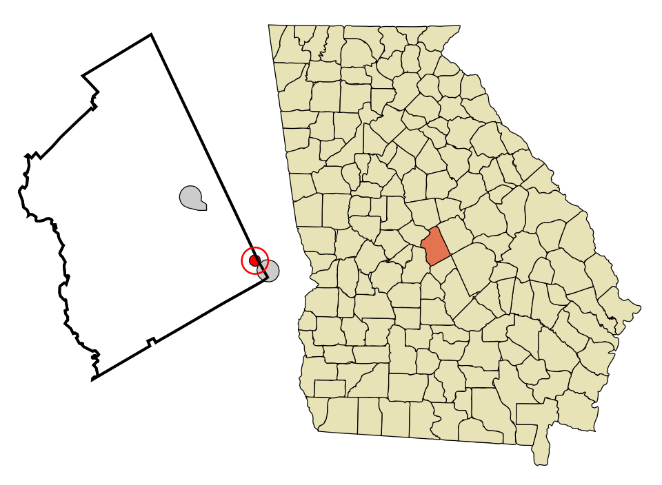 Locator map of Danville