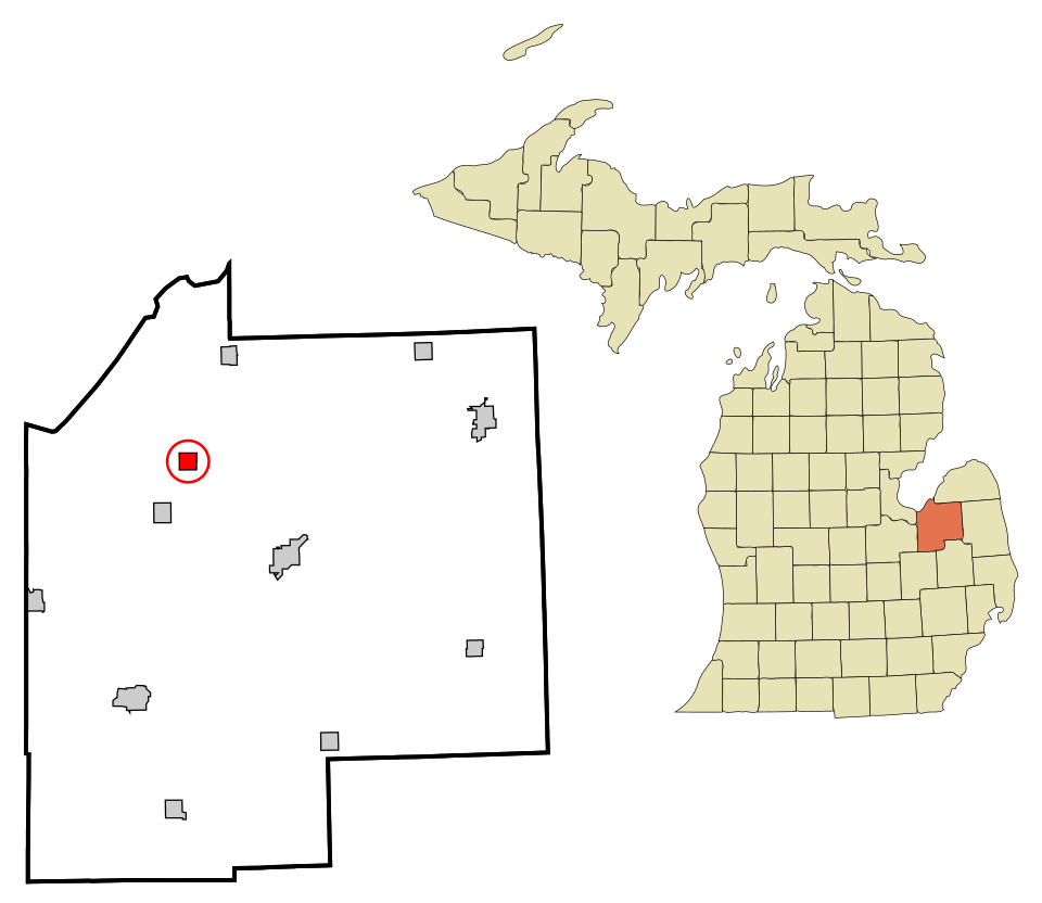 Locator map of Akron