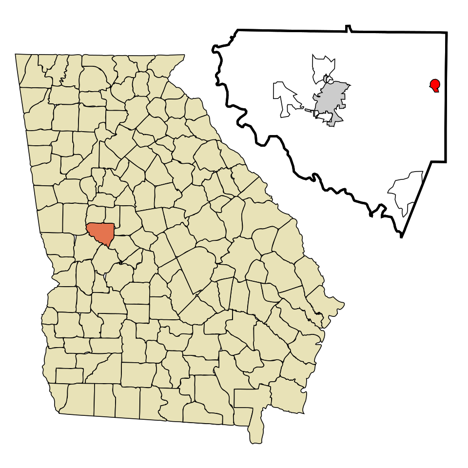 Locator map of Yatesville