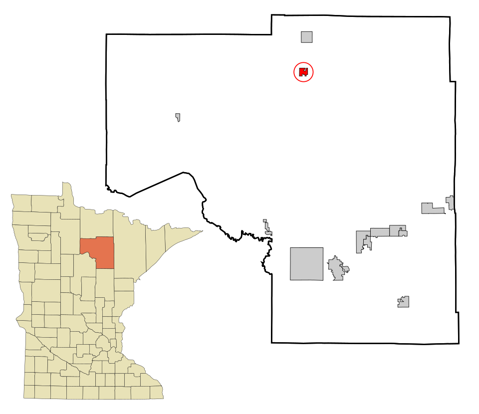 Locator map of Bigfork