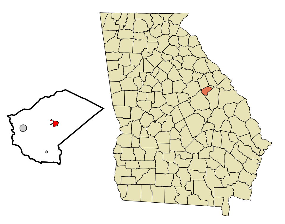 Locator map of Gibson