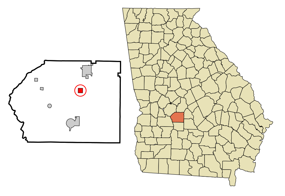 Locator map of Pinehurst