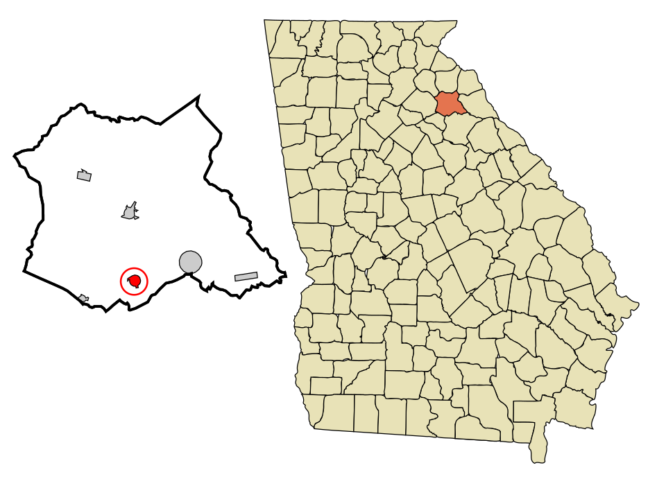 Locator map of Colbert