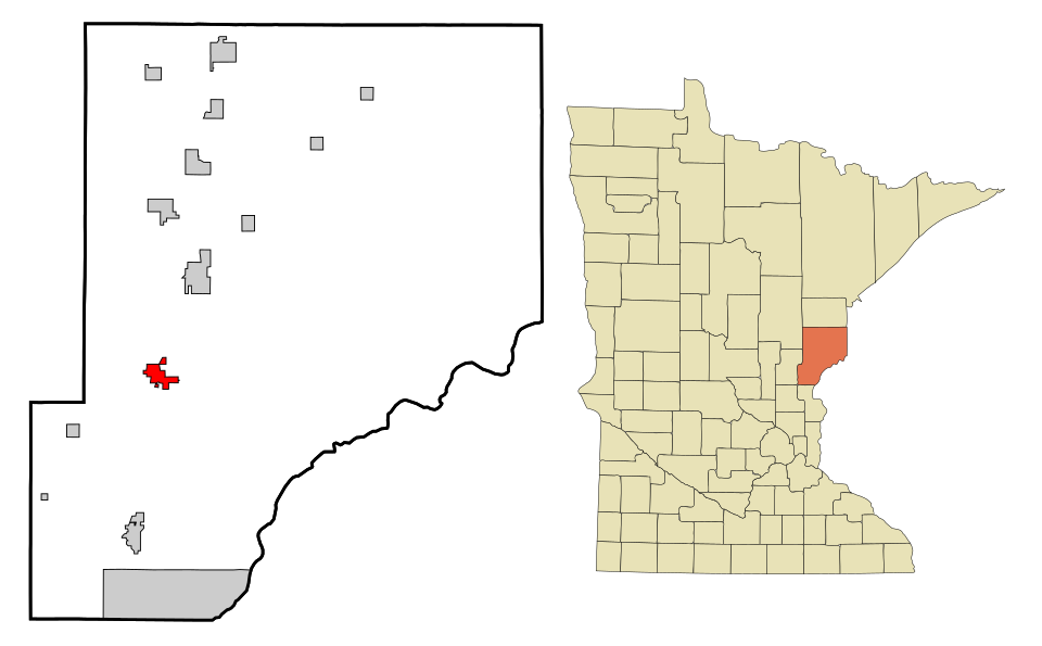 Locator map of Hinckley