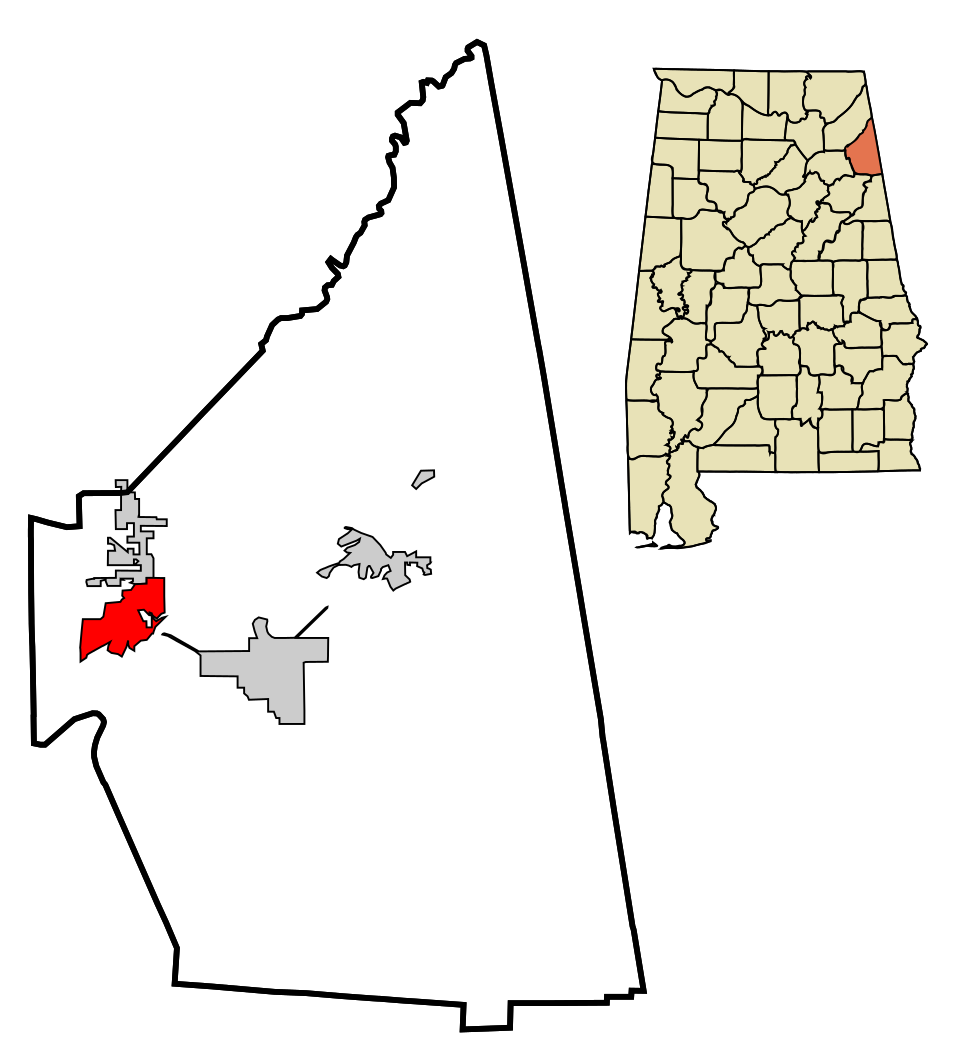 Locator map of Leesburg