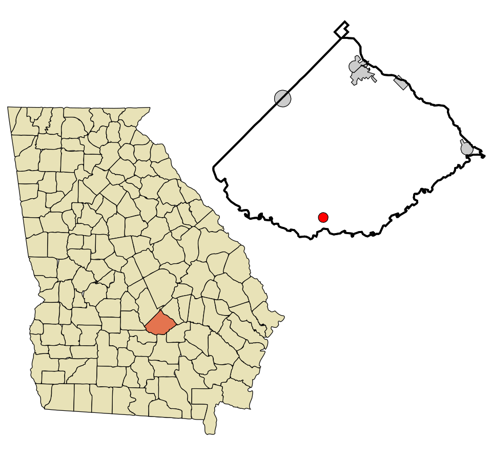 Locator map of Jacksonville