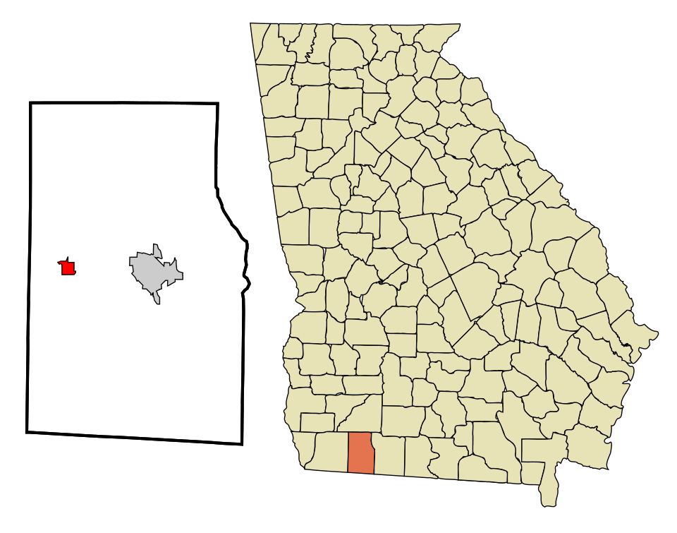 Locator map of Whigham