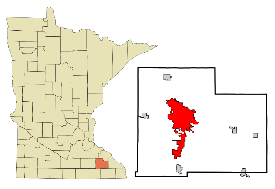Locator map of Rochester