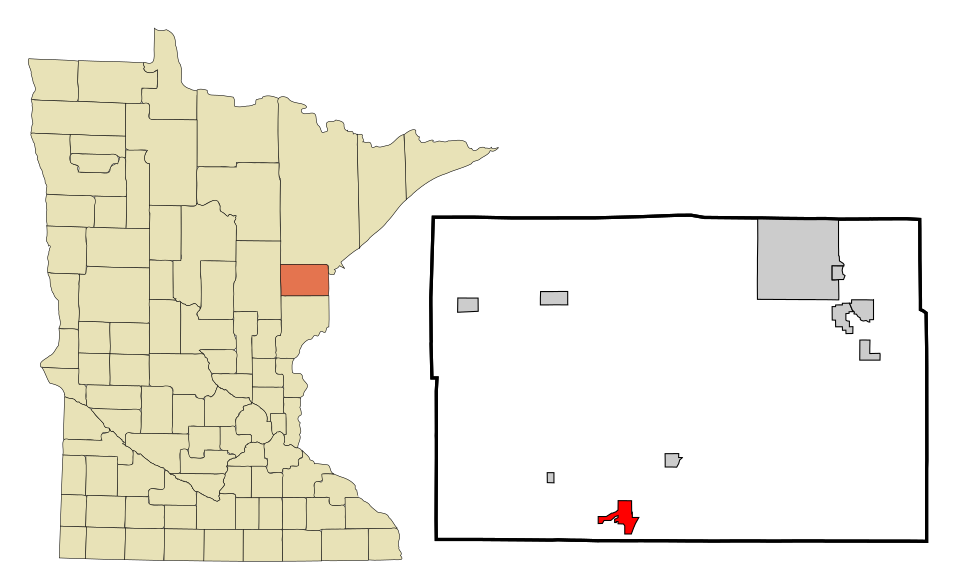 Locator map of Moose Lake