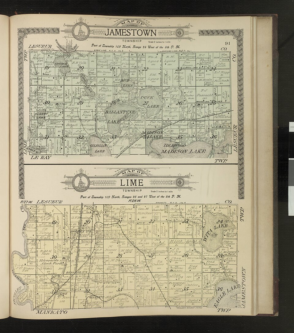 Locator map of Jamestown