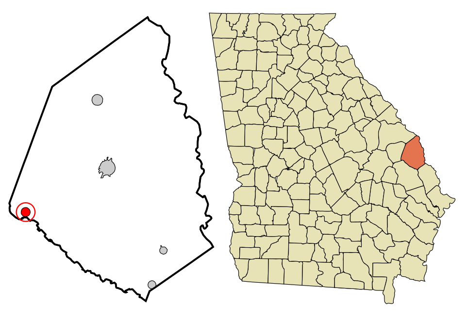 Locator map of Rocky Ford