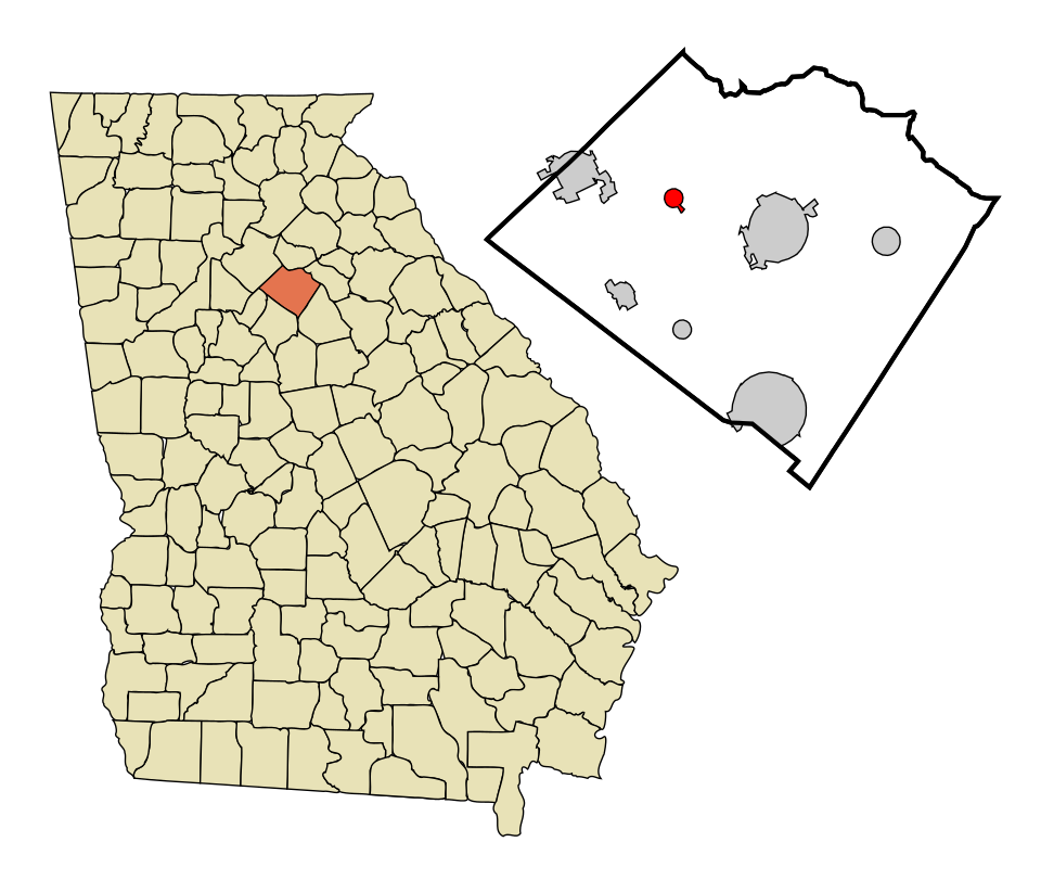 Locator map of Between
