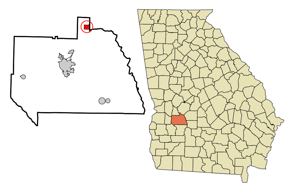 Locator map of Andersonville