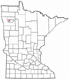 Locator map of Red Lake Falls