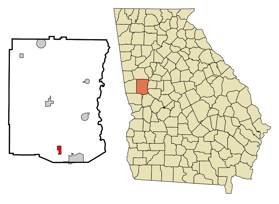 Locator map of Warm Springs