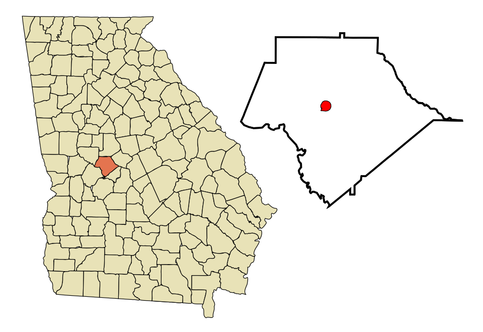 Locator map of Roberta