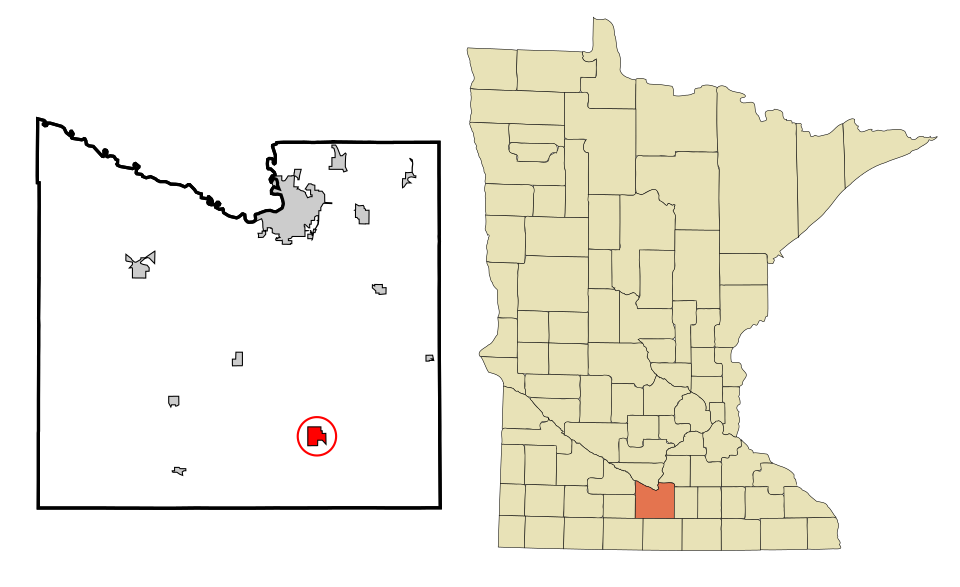 Locator map of Mapleton