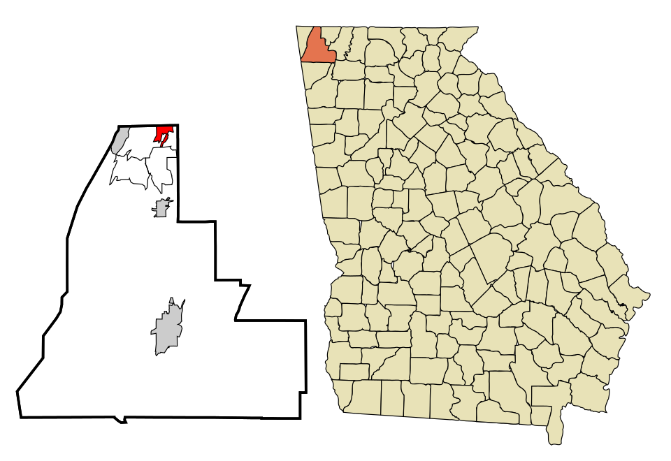 Locator map of Rossville