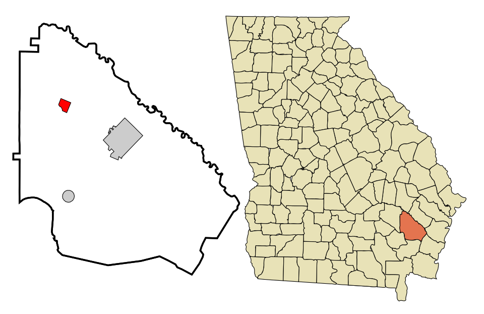 Locator map of Odum