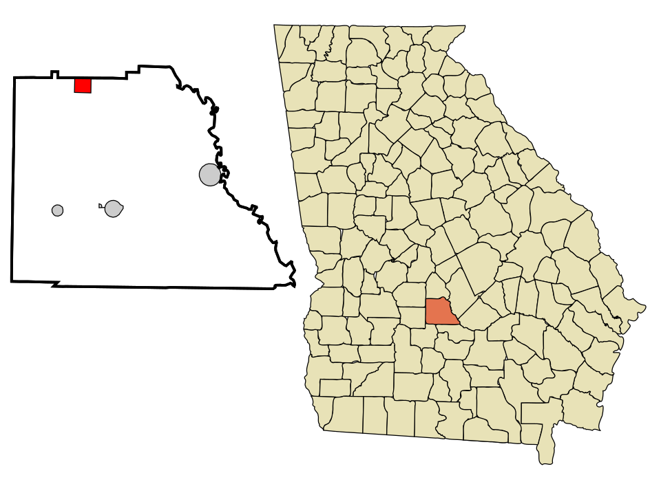 Locator map of Pineview
