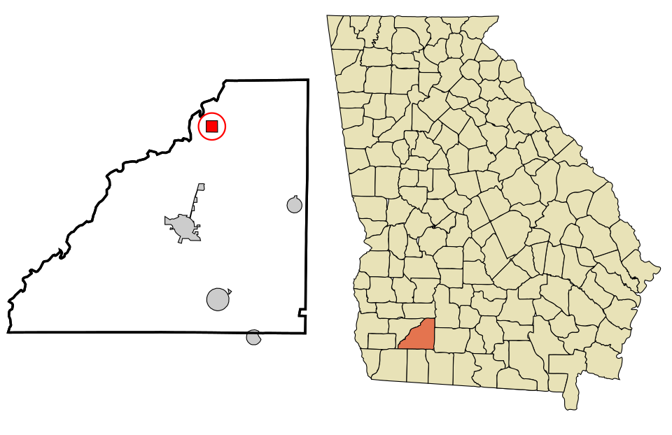 Locator map of Baconton