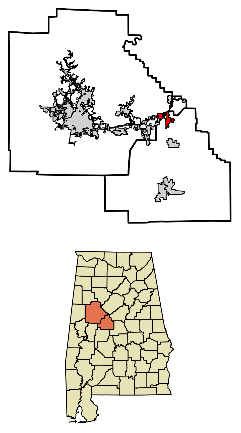 Locator map of Woodstock