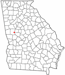 Locator map of Woodbury