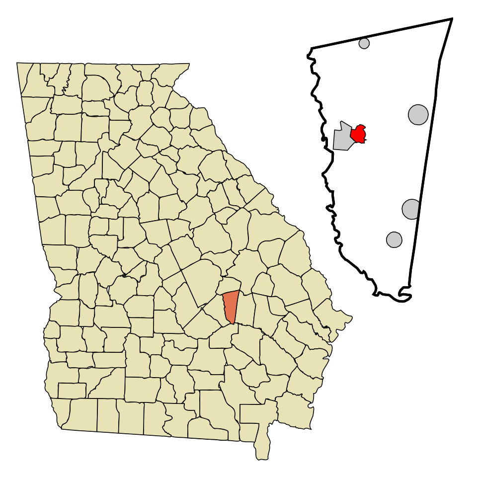 Locator map of Ailey