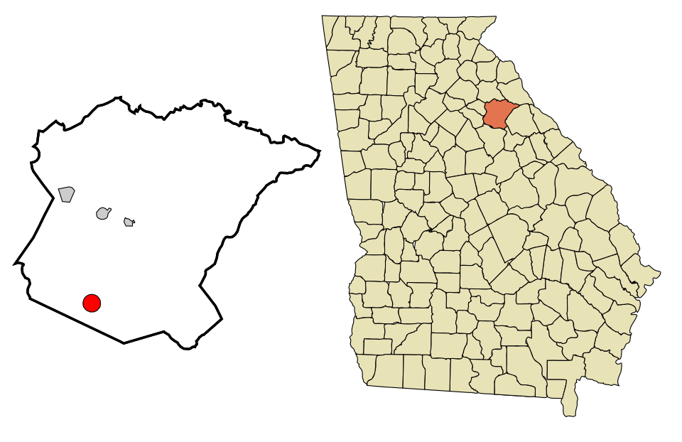 Locator map of Maxeys