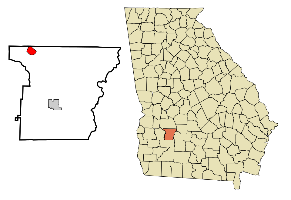 Locator map of Smithville
