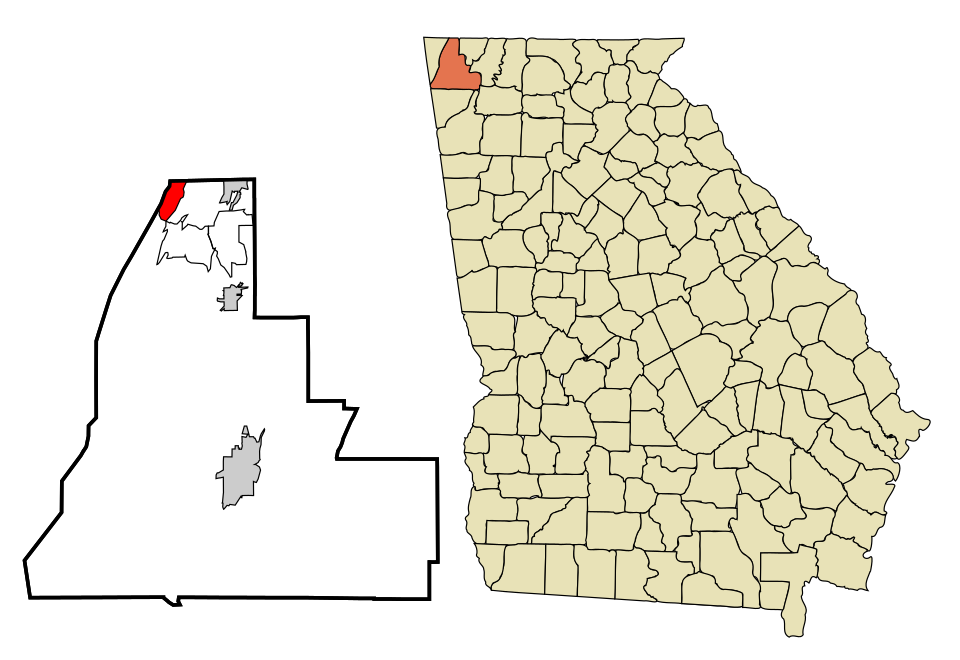 Locator map of Lookout Mountain