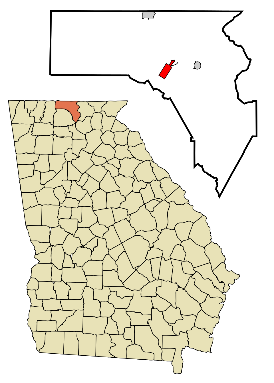 Locator map of Blue Ridge