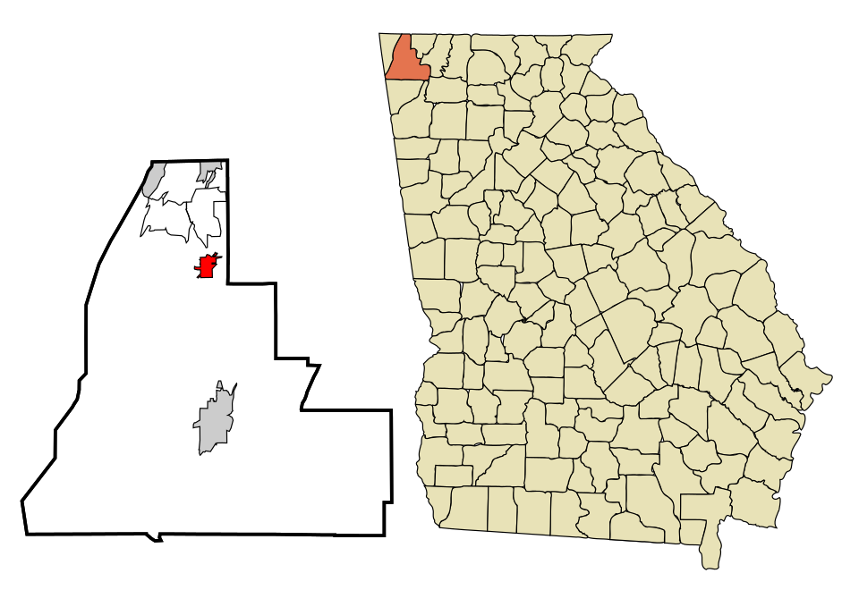 Map of Chickamauga