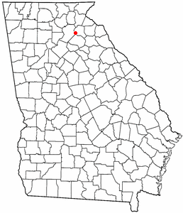 Locator map of Gillsville