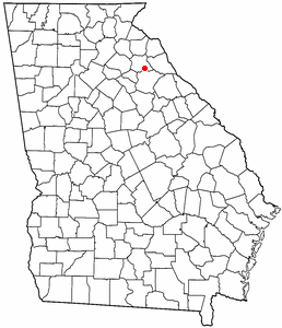 Locator map of Comer