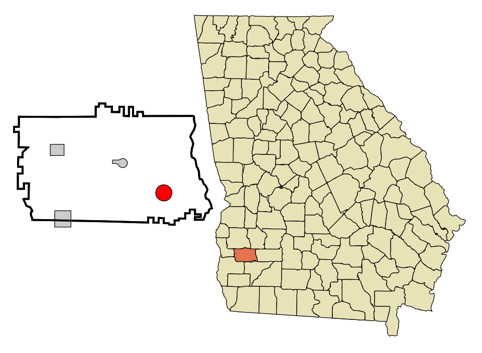 Locator map of Leary