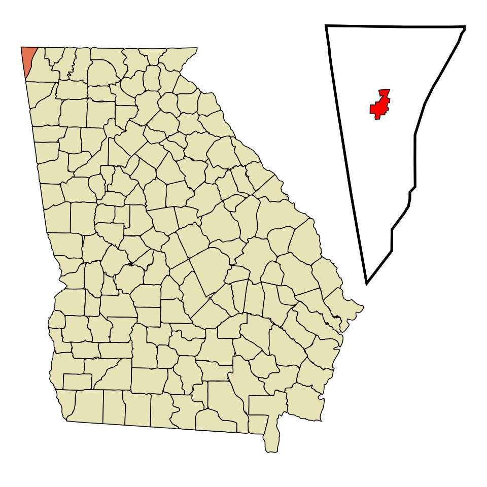 Locator map of Trenton