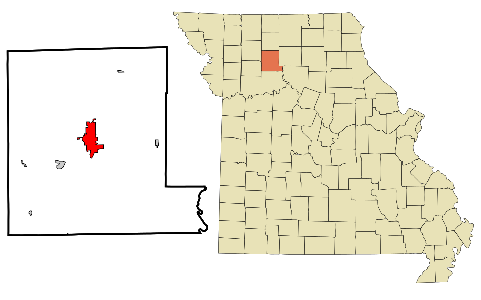 Locator map of Chillicothe