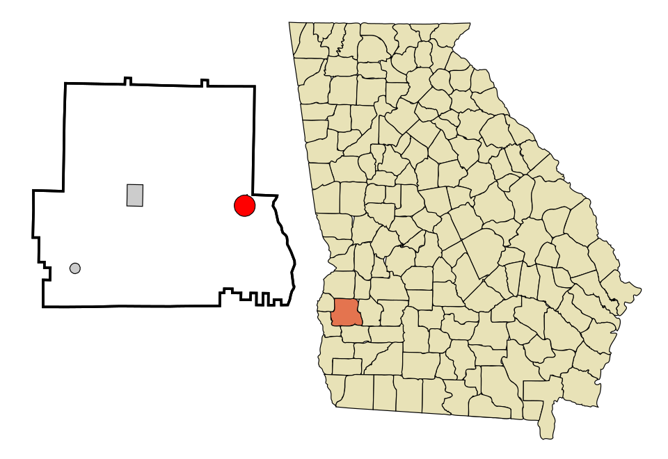 Locator map of Shellman