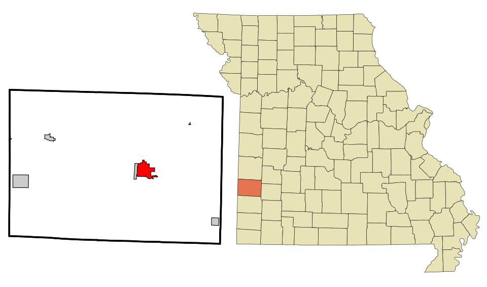 Locator map of Lamar