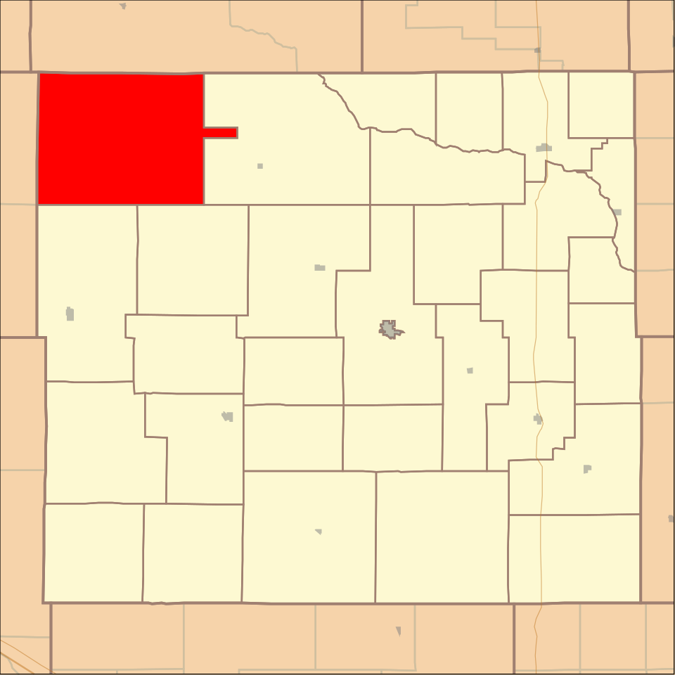 Locator map of Hayes
