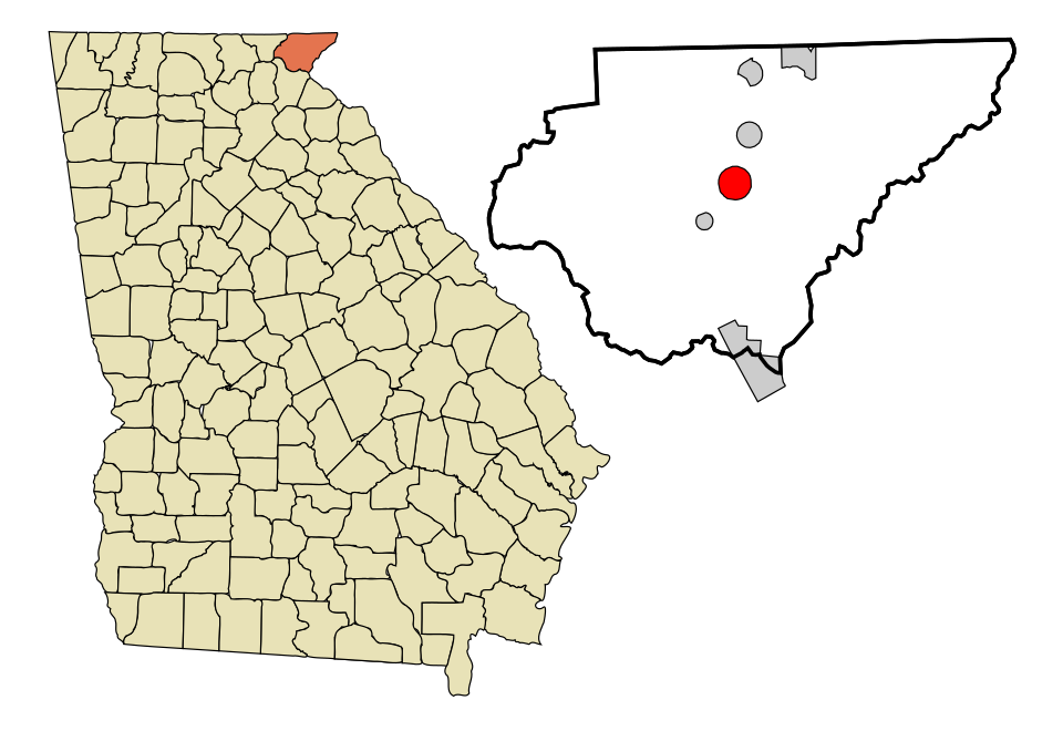 Locator map of Clayton