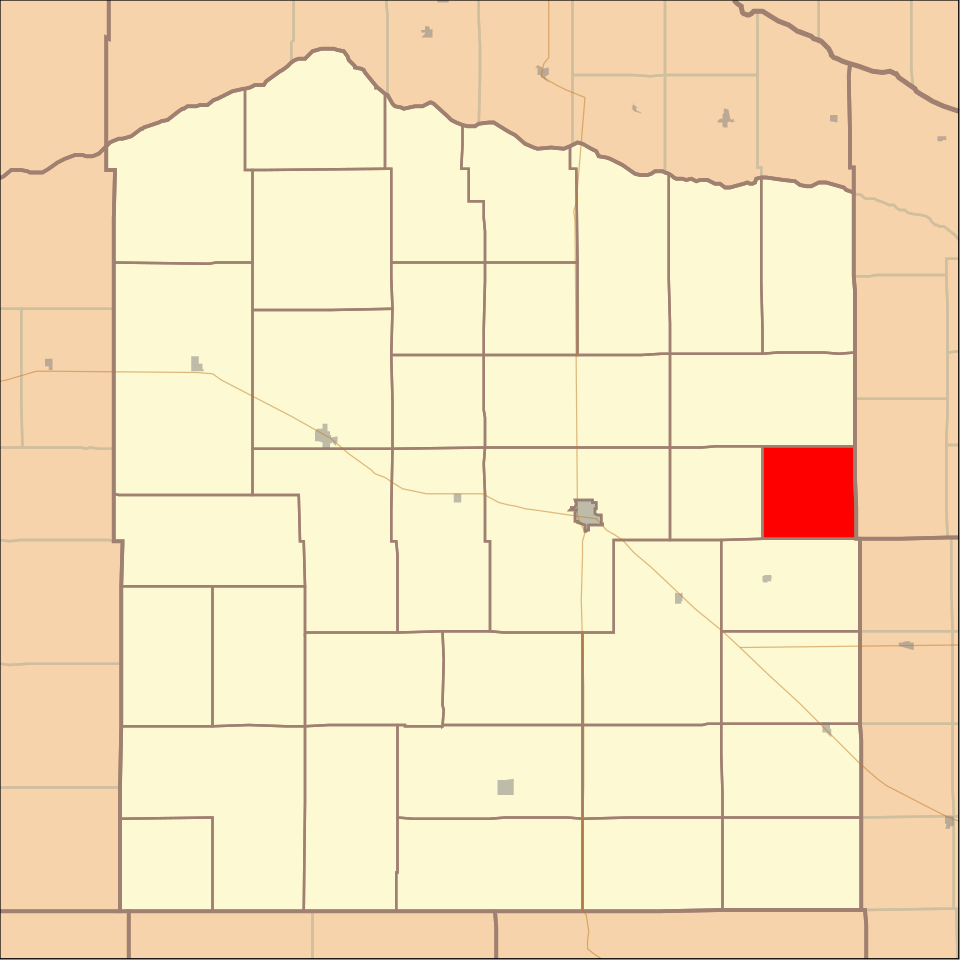 Locator map of Iowa