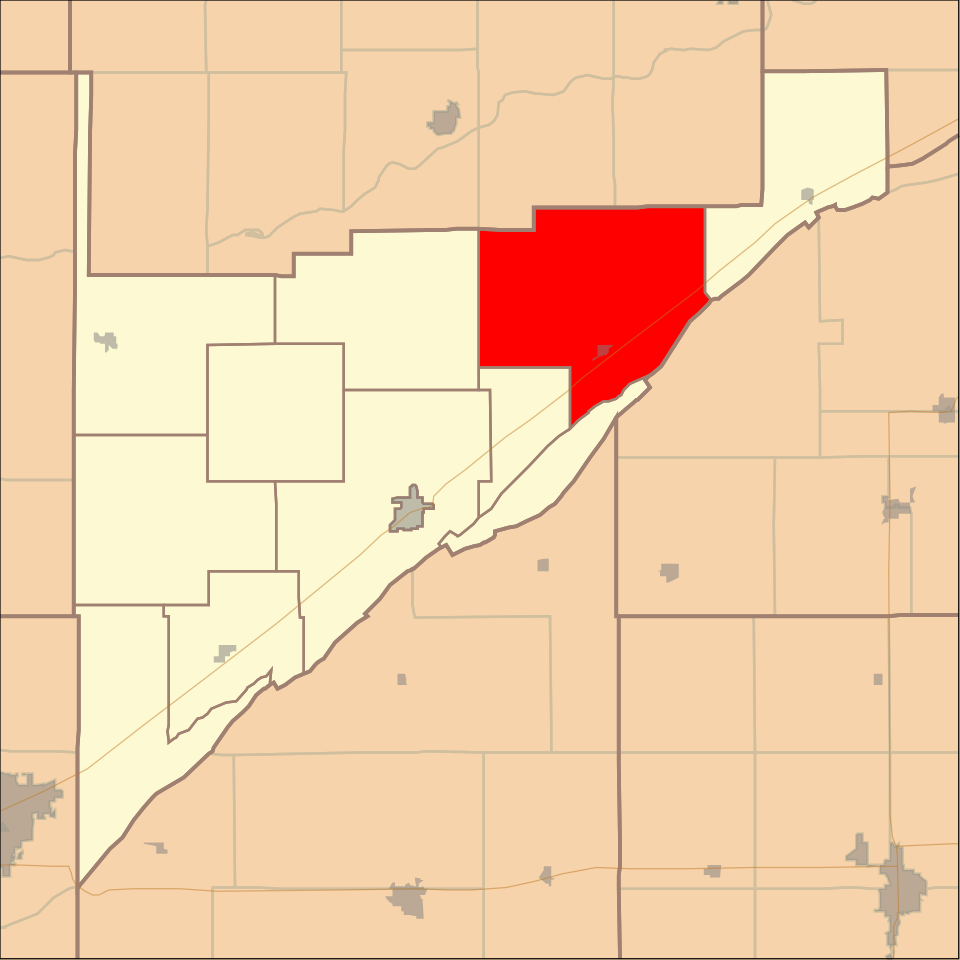 Locator map of Clarksville