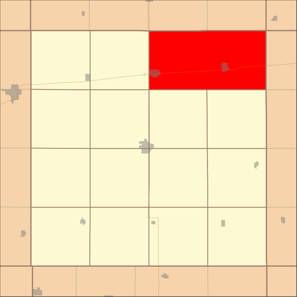 Locator map of Exeter-Fairmont Consolidated
