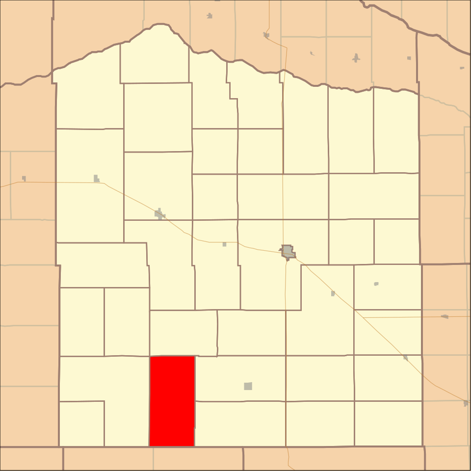 Locator map of Wyoming